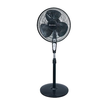 Comfort Zone OSCILLATING FAN 18 IN 3SP PEDESTAL CZST181RBK